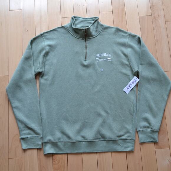 Vintage NWT Soft as a Grape Quarter Zip Sweater Palm Beach Size XXL - Picture 1 of 7